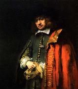 REMBRANDT Harmenszoon van Rijn Portrait of Jan Six, oil painting on canvas